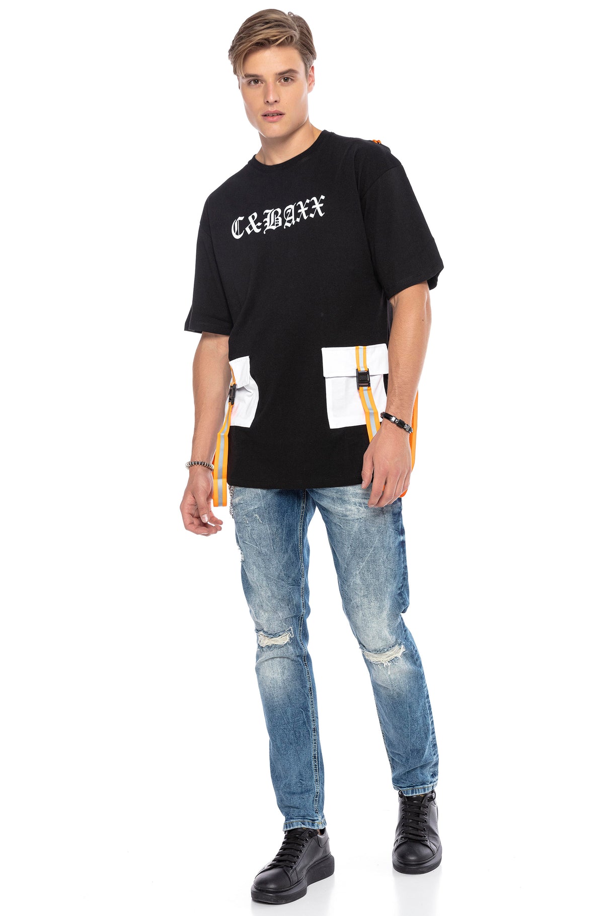 CT589 t-shirt męski oversize