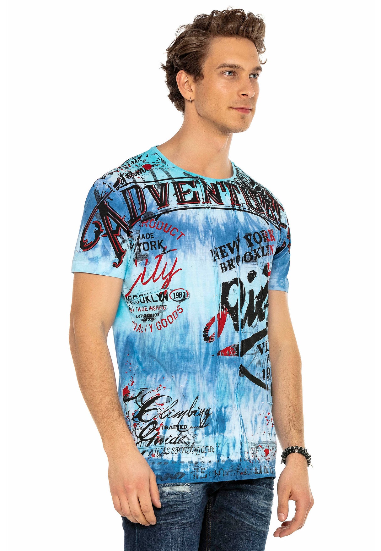 CT583 t-shirt męski z nadrukiem