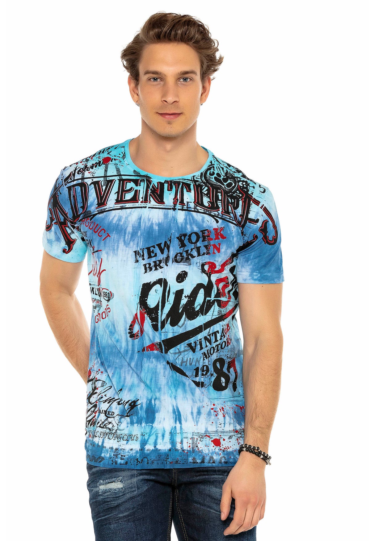 CT583 t-shirt męski z nadrukiem