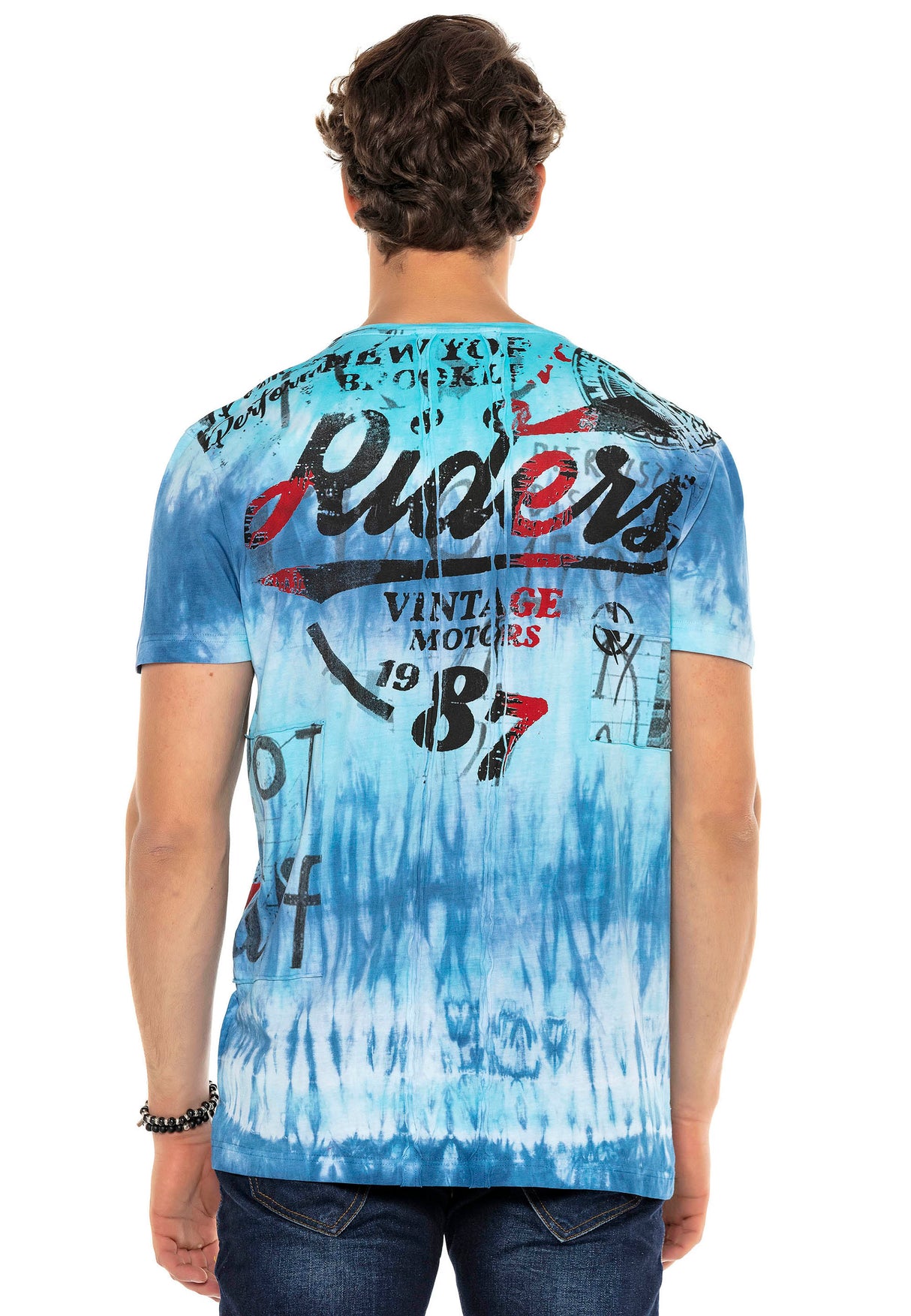 CT583 t-shirt męski z nadrukiem