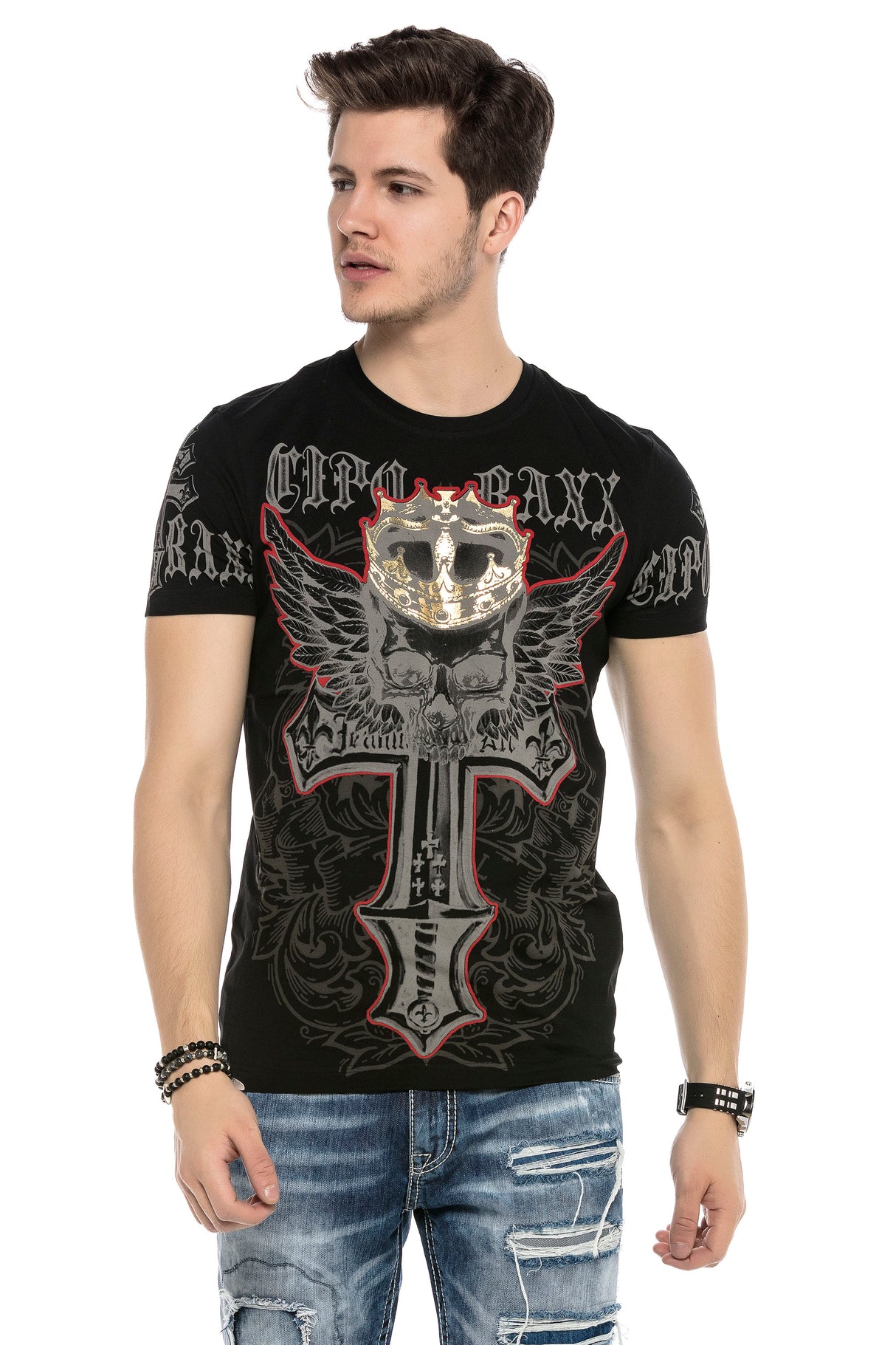 CT567 t-shirt męski z nadrukiem