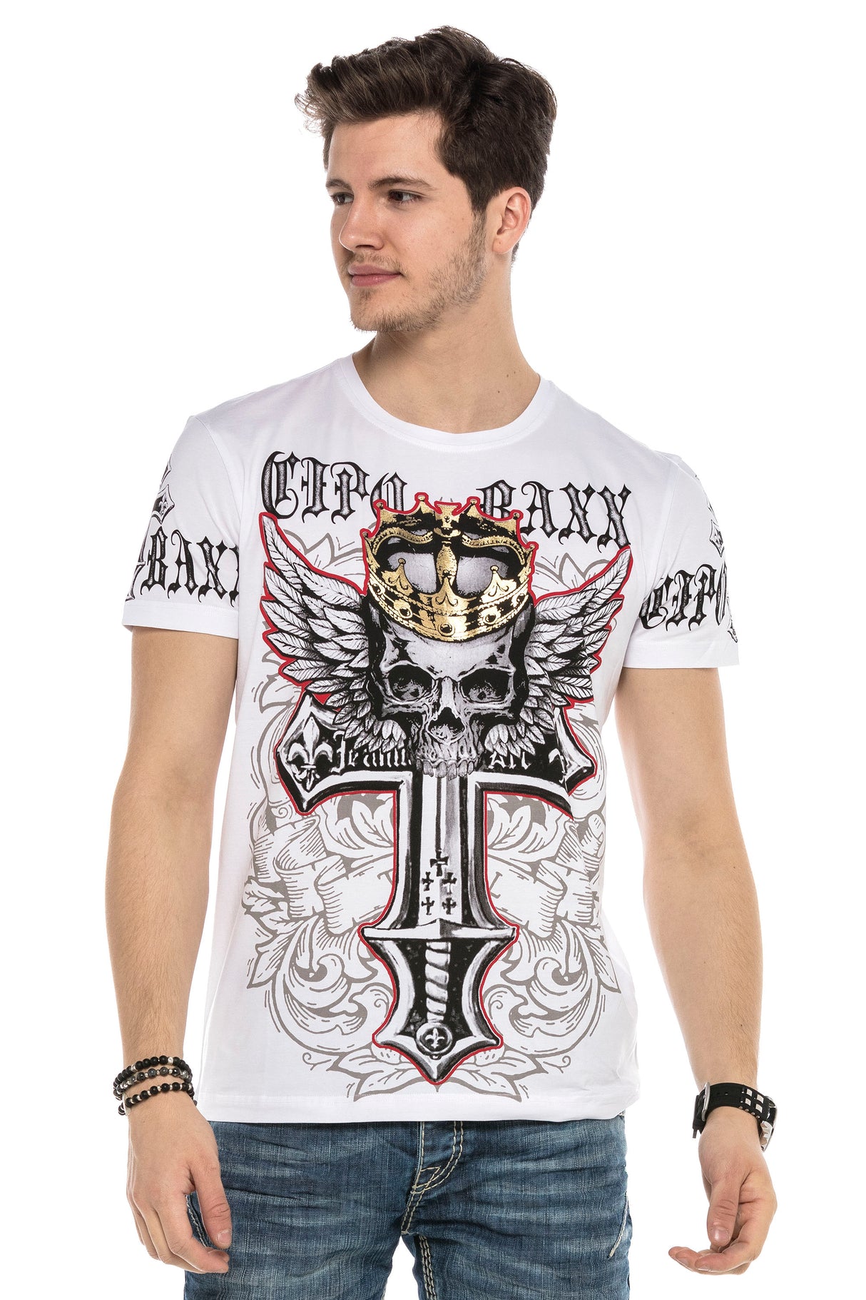 CT567 t-shirt męski z nadrukiem