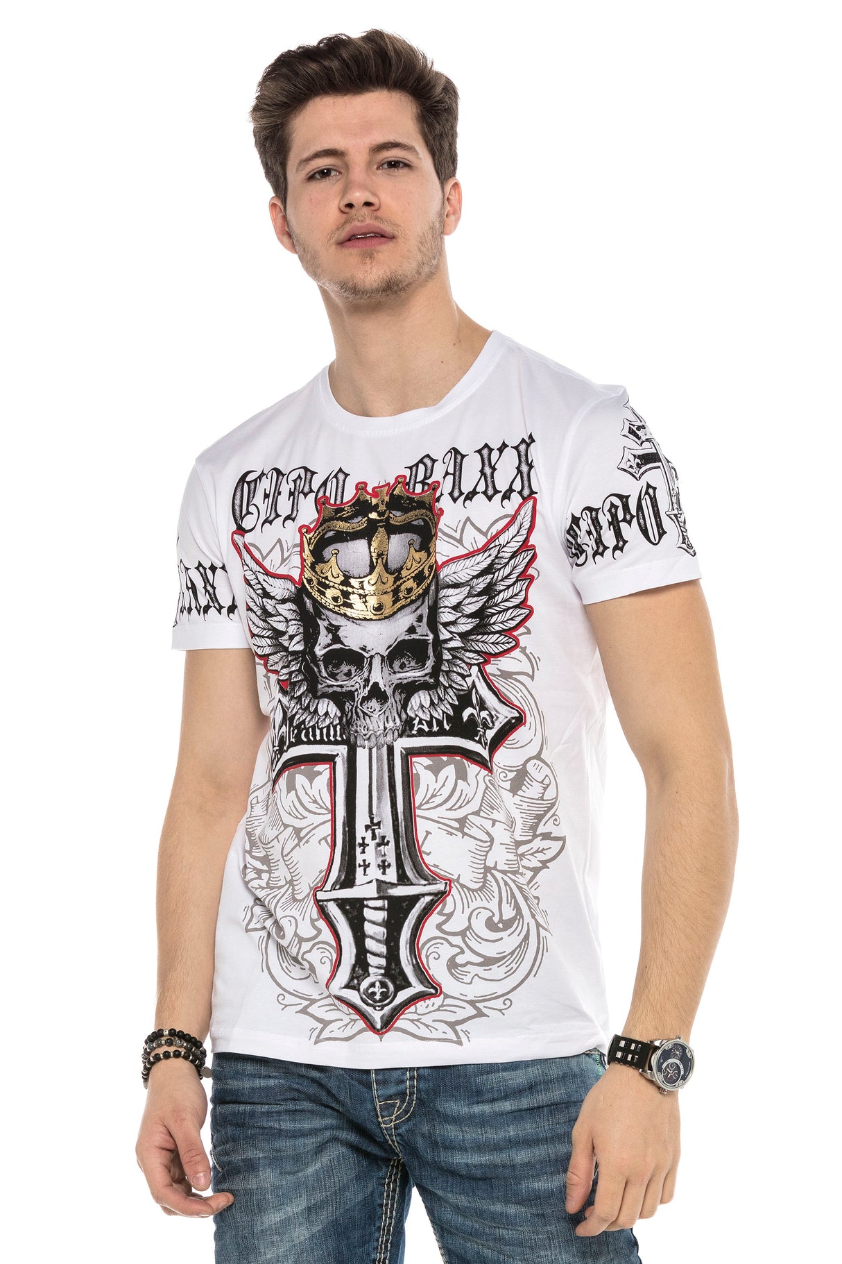 CT567 t-shirt męski z nadrukiem