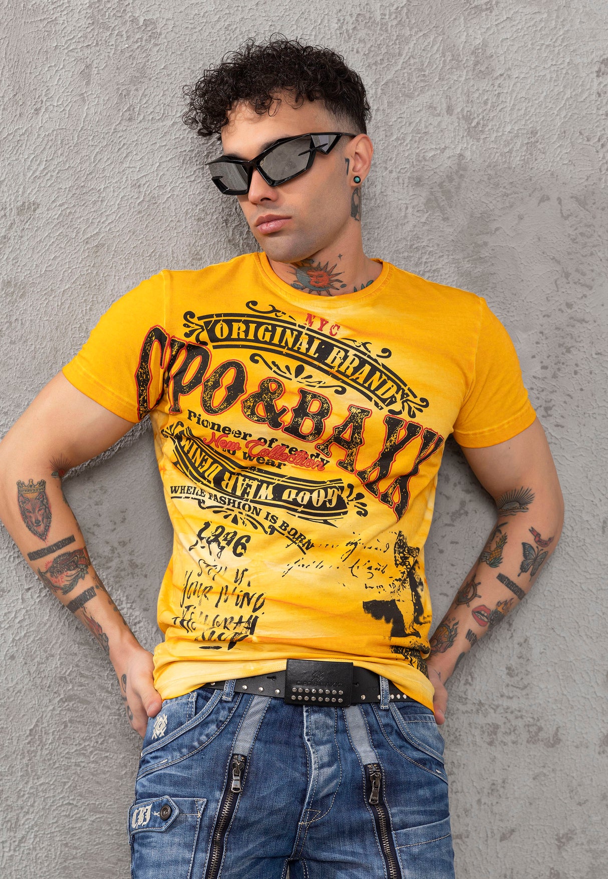 CT779 t-shirt męski z nadrukiem