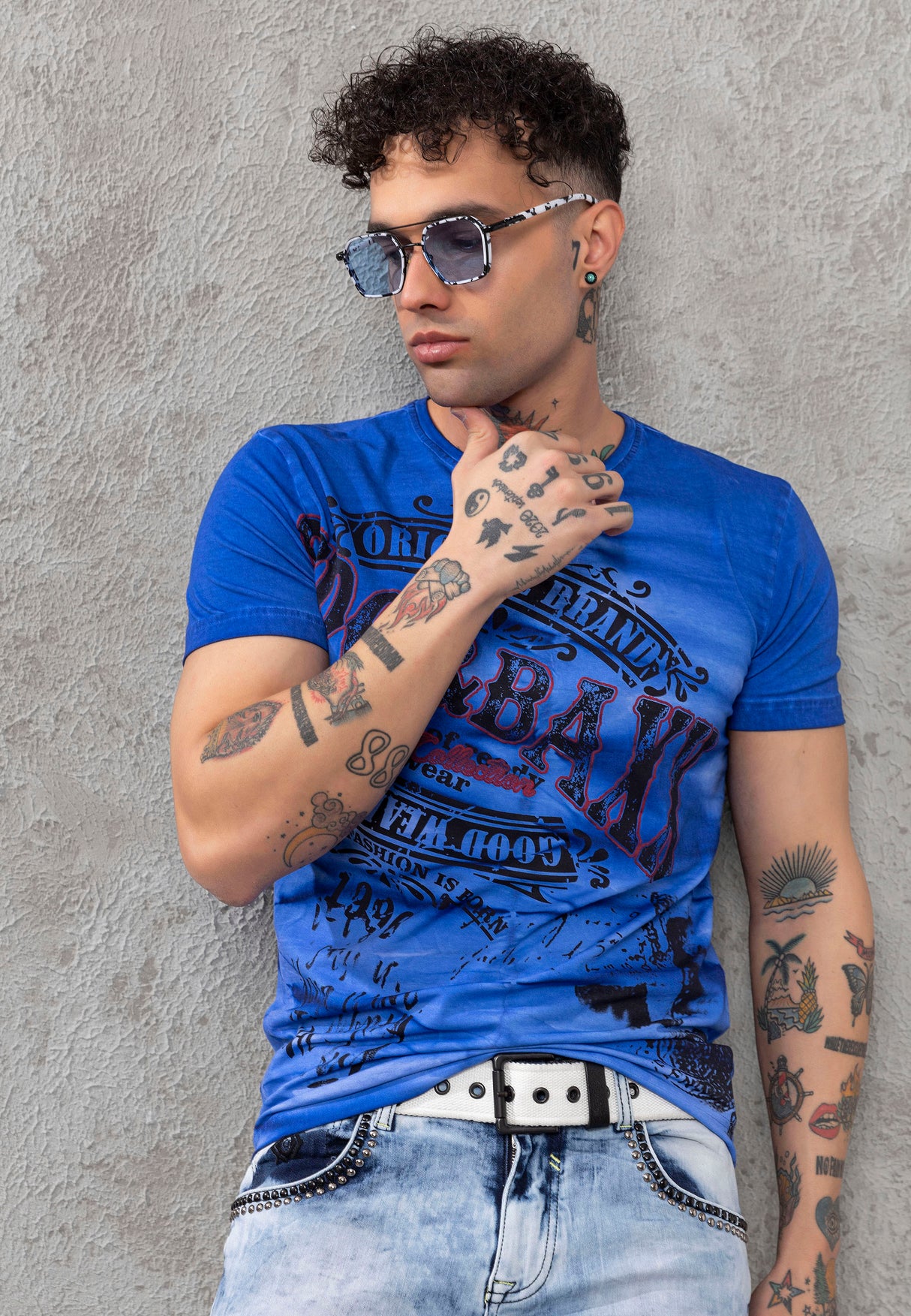 CT779 t-shirt męski z nadrukiem