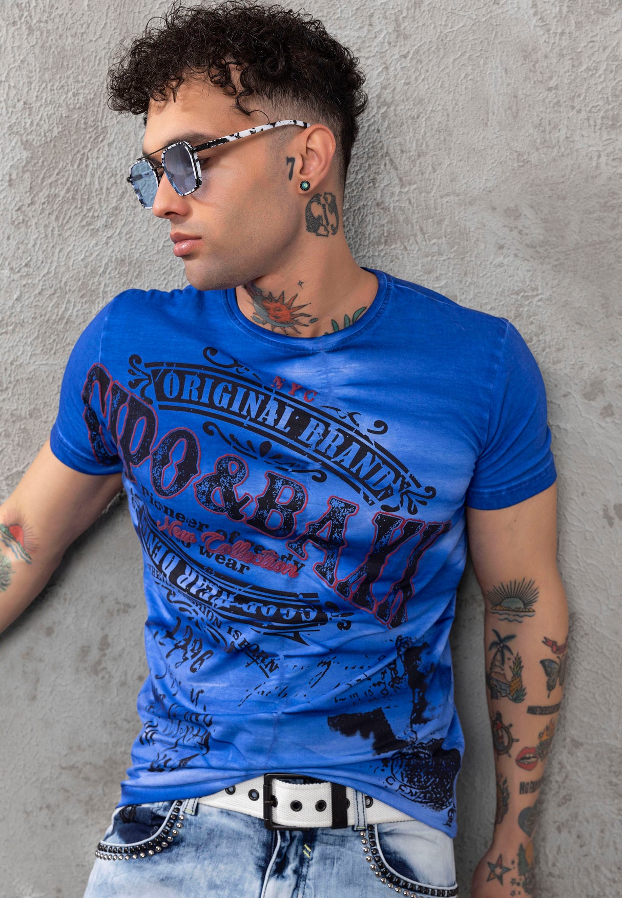 CT779 t-shirt męski z nadrukiem