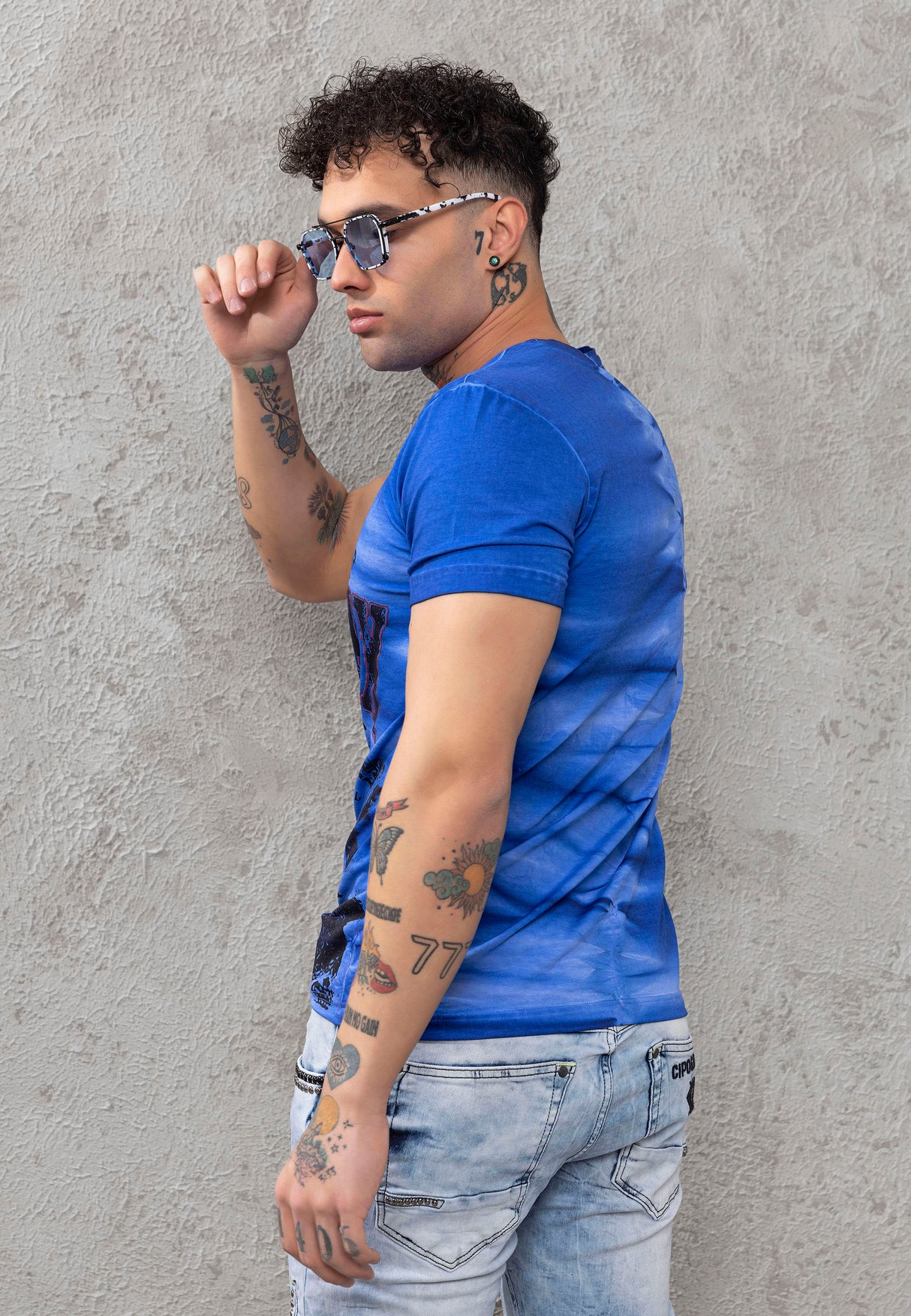 CT779 t-shirt męski z nadrukiem