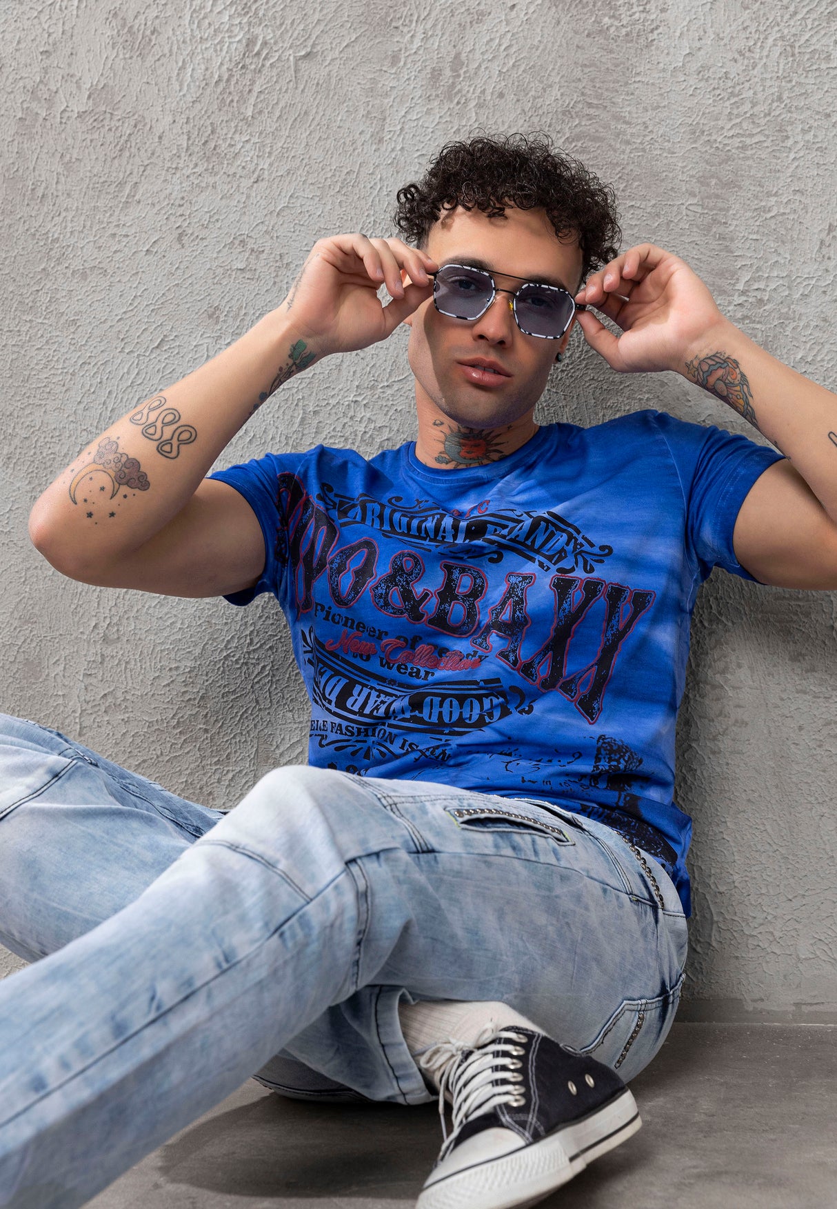 CT779 t-shirt męski z nadrukiem