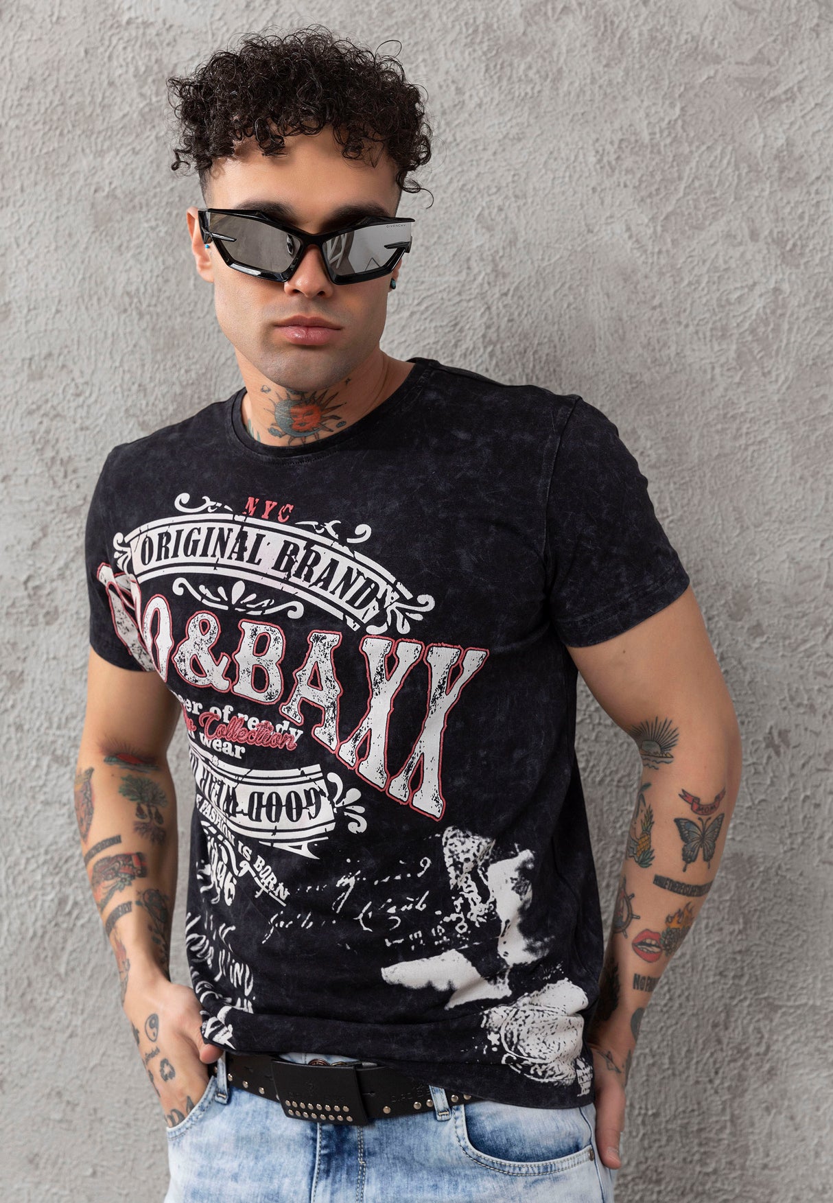 CT779 t-shirt męski z nadrukiem