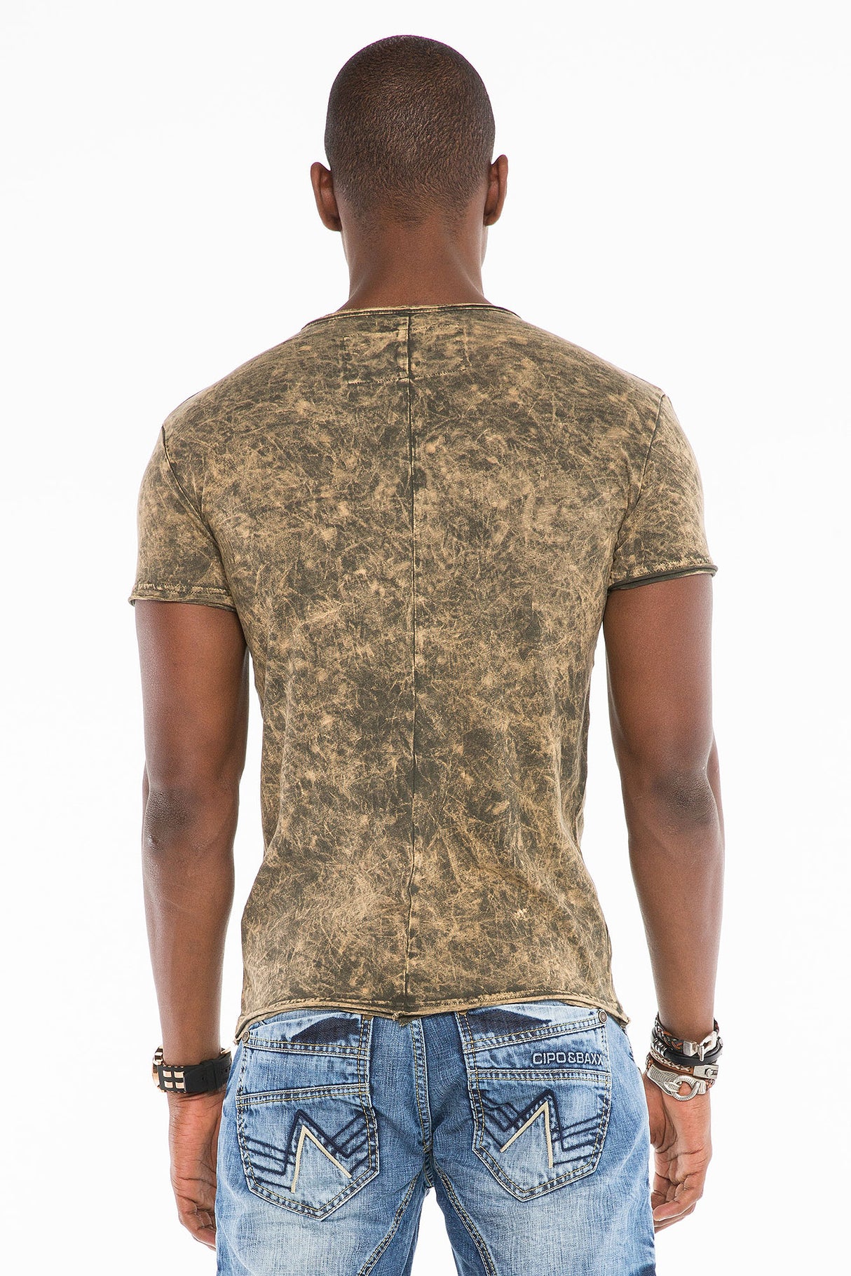 CT497 t-shirt męski cieniowany