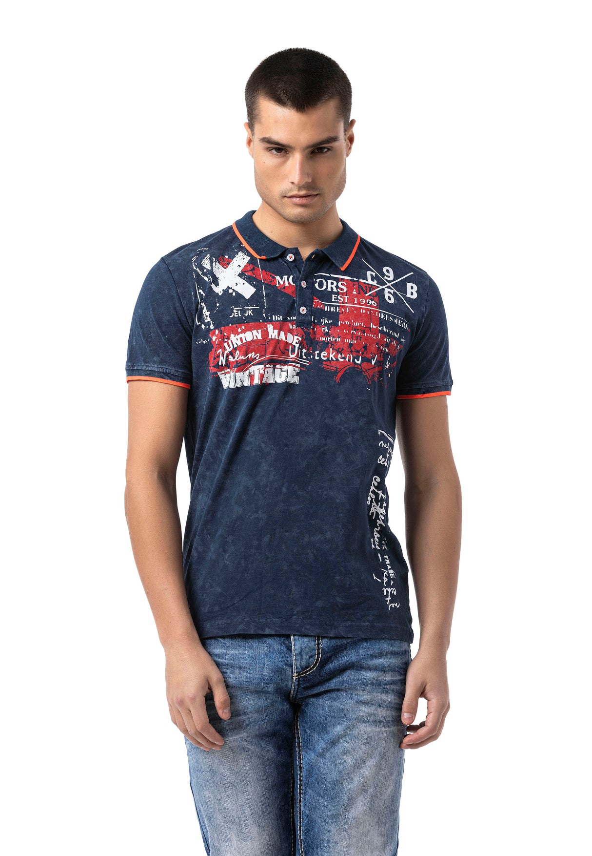 CT795 t-shirt męski z nadrukiem