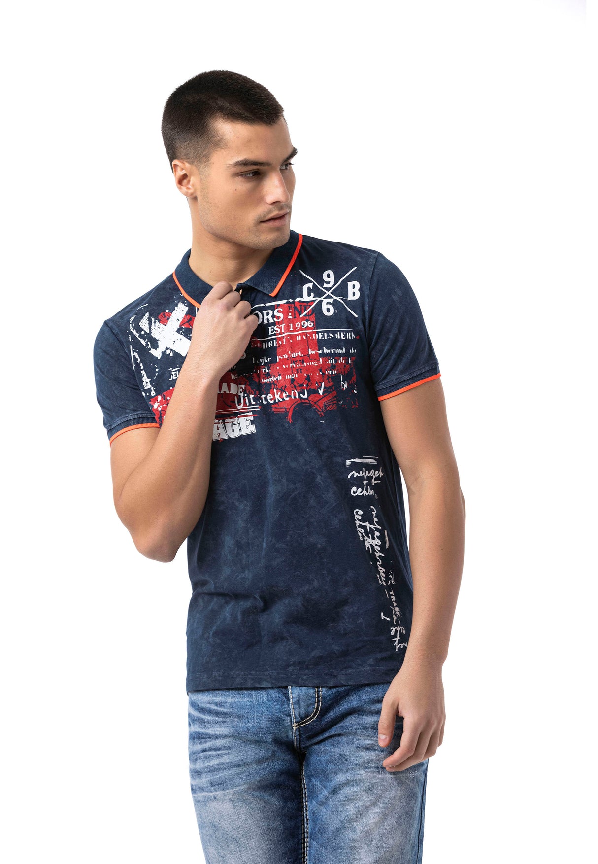 CT795 Polo Stampata per Uomo