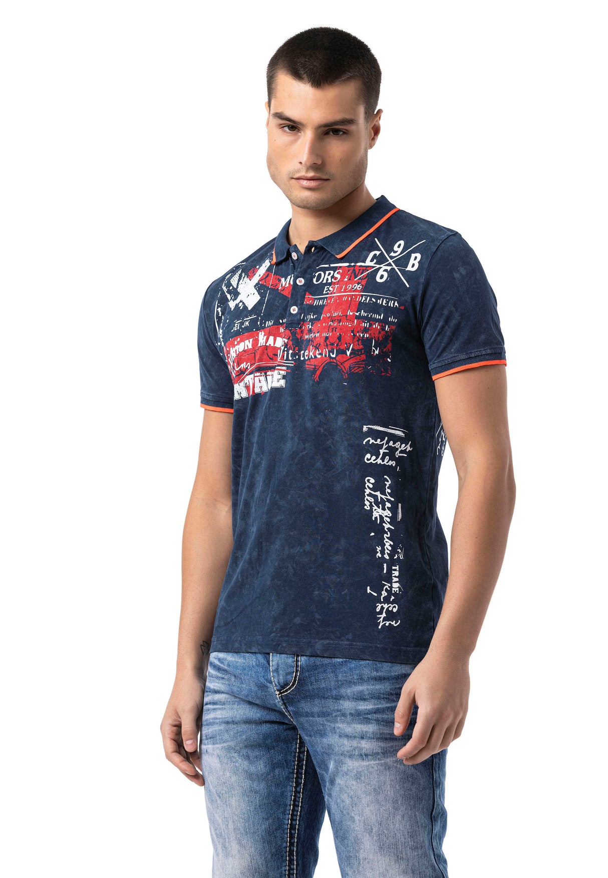 CT795 Polo Stampata per Uomo