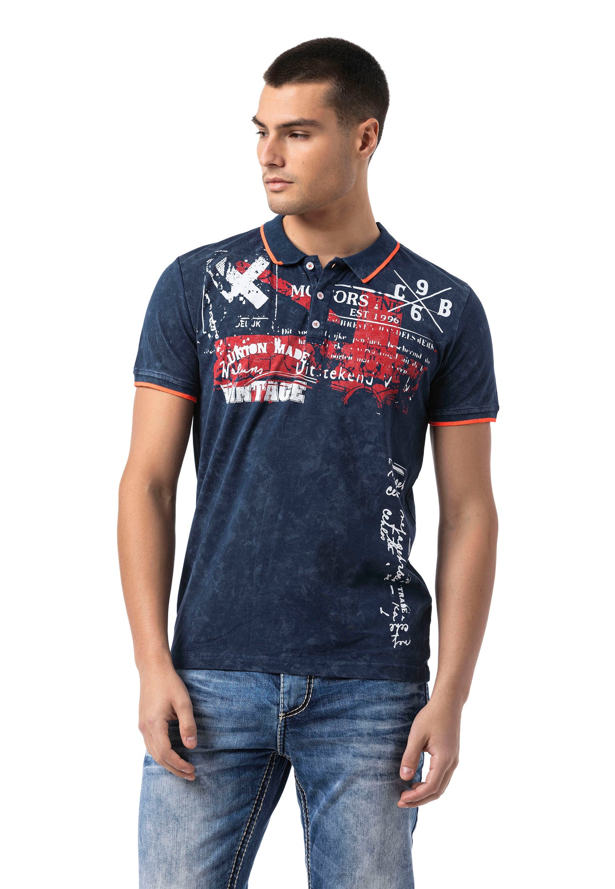 CT795 t-shirt męski z nadrukiem