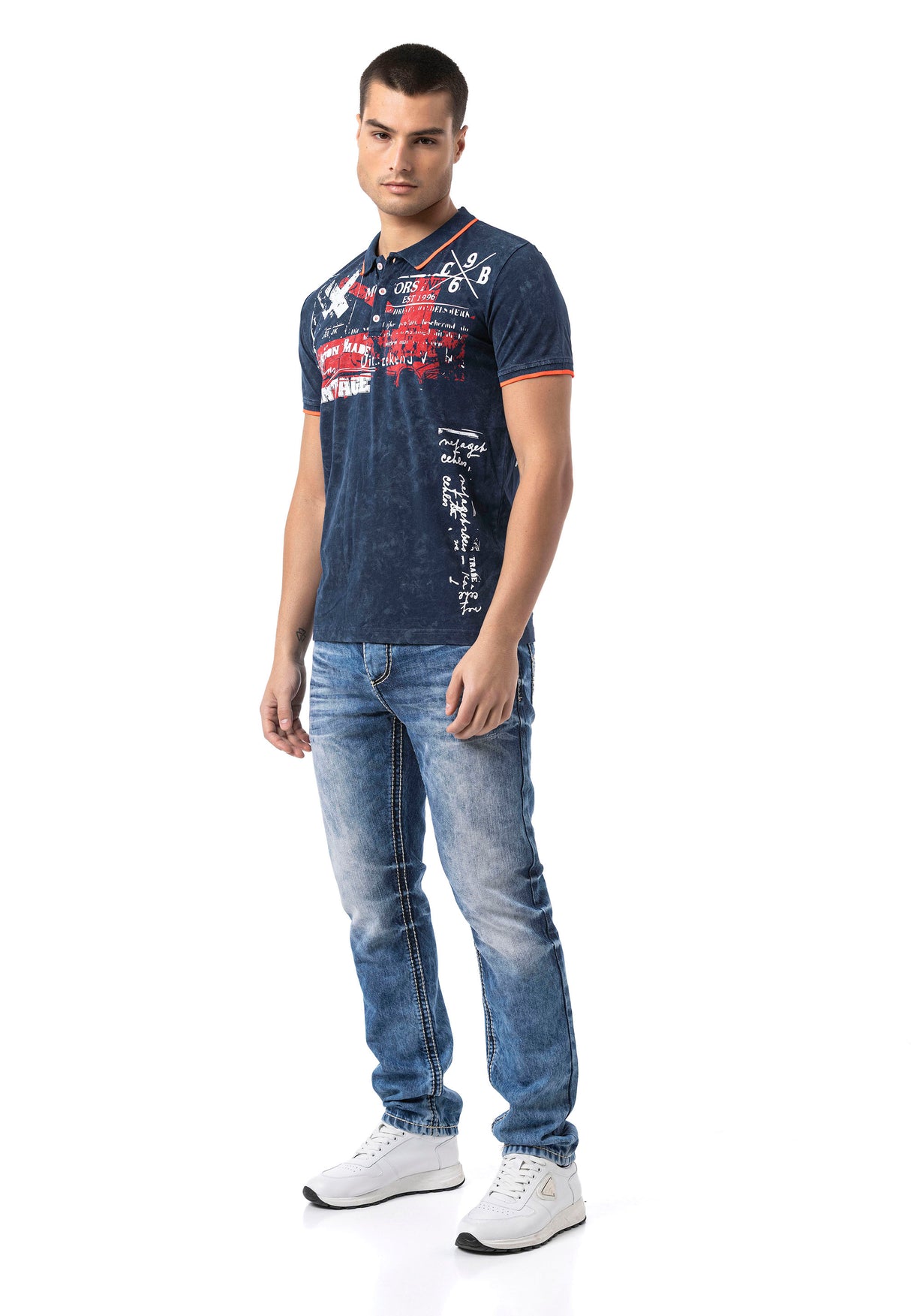 CT795 Polo Stampata per Uomo
