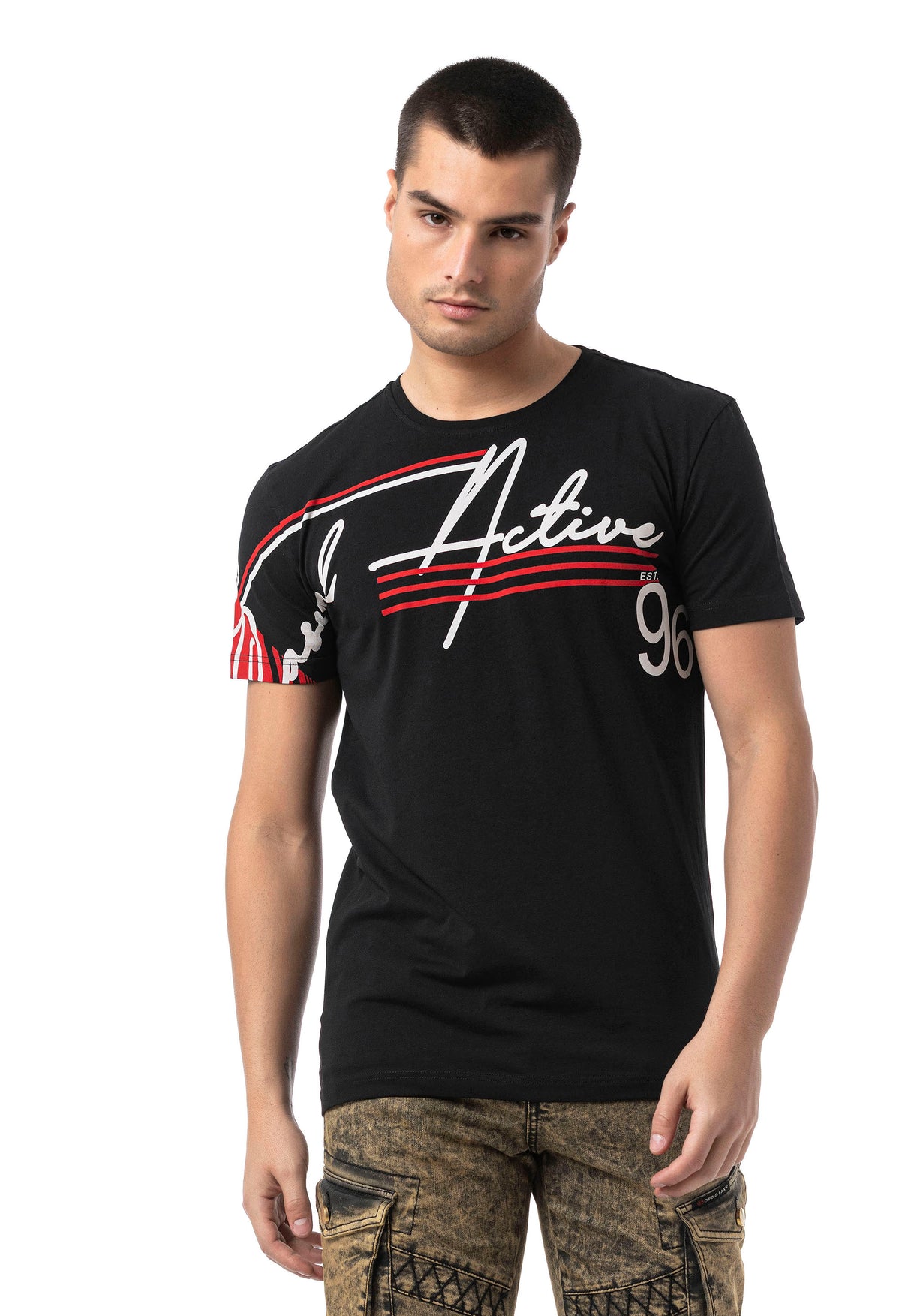 CT796 t-shit męski z nadrukiem