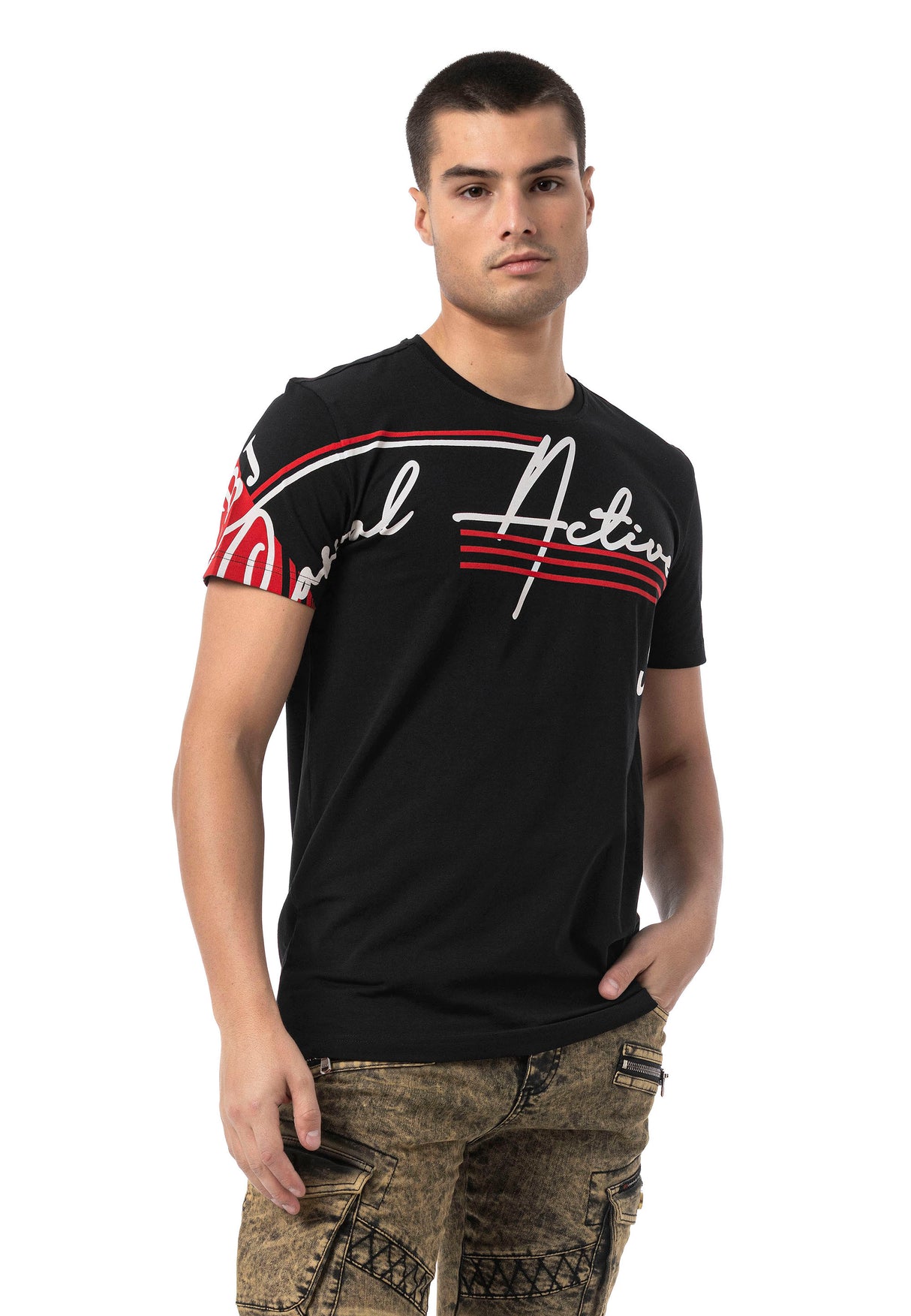 CT796 t-shit męski z nadrukiem