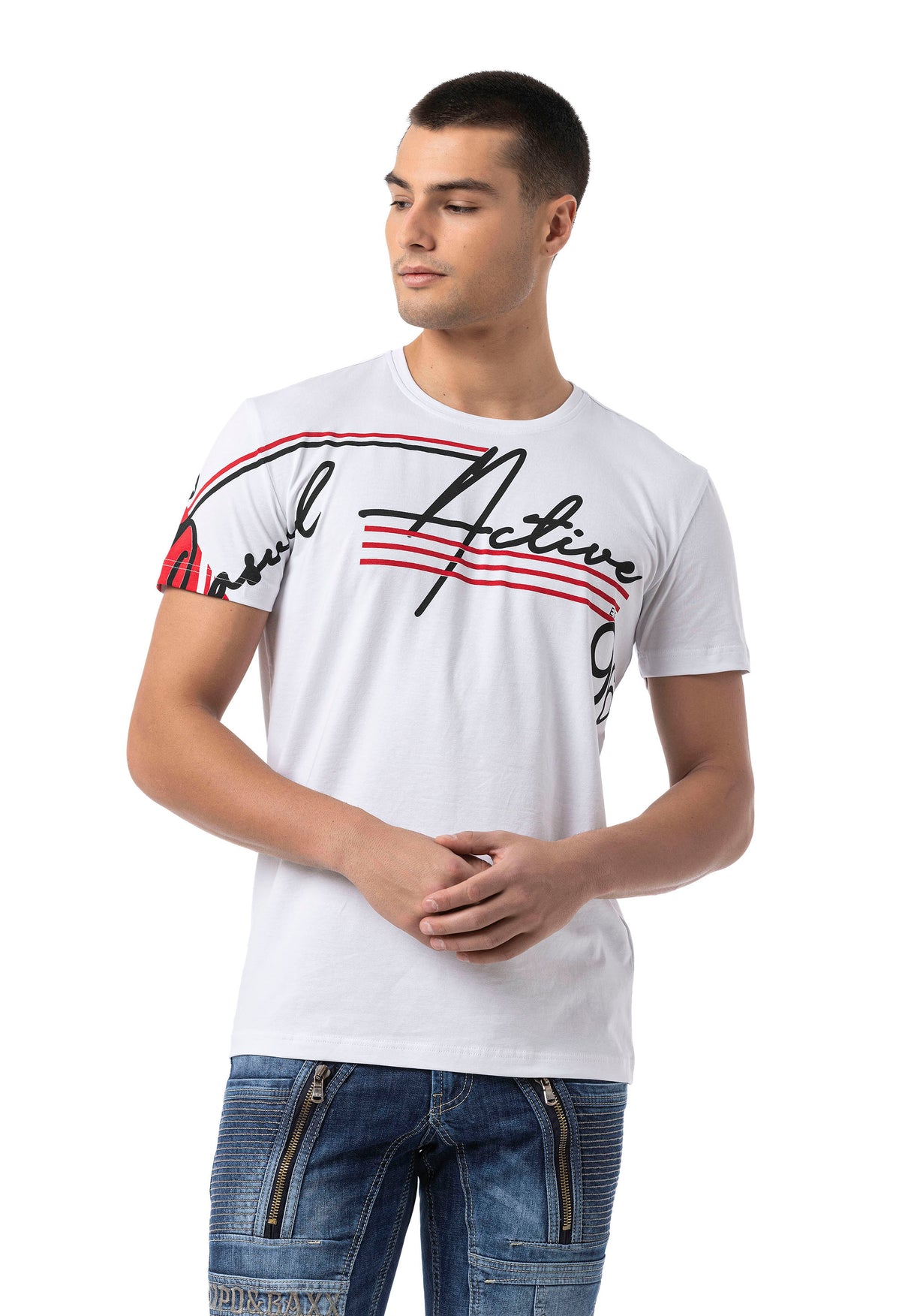 CT796 t-shit męski z nadrukiem