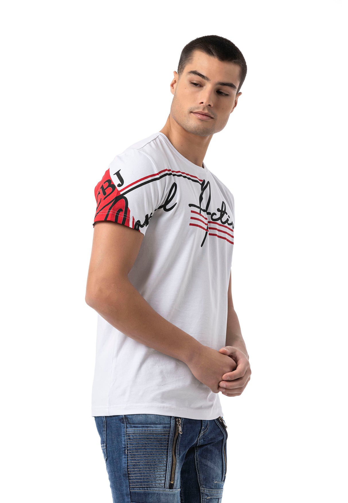 CT796 t-shit męski z nadrukiem