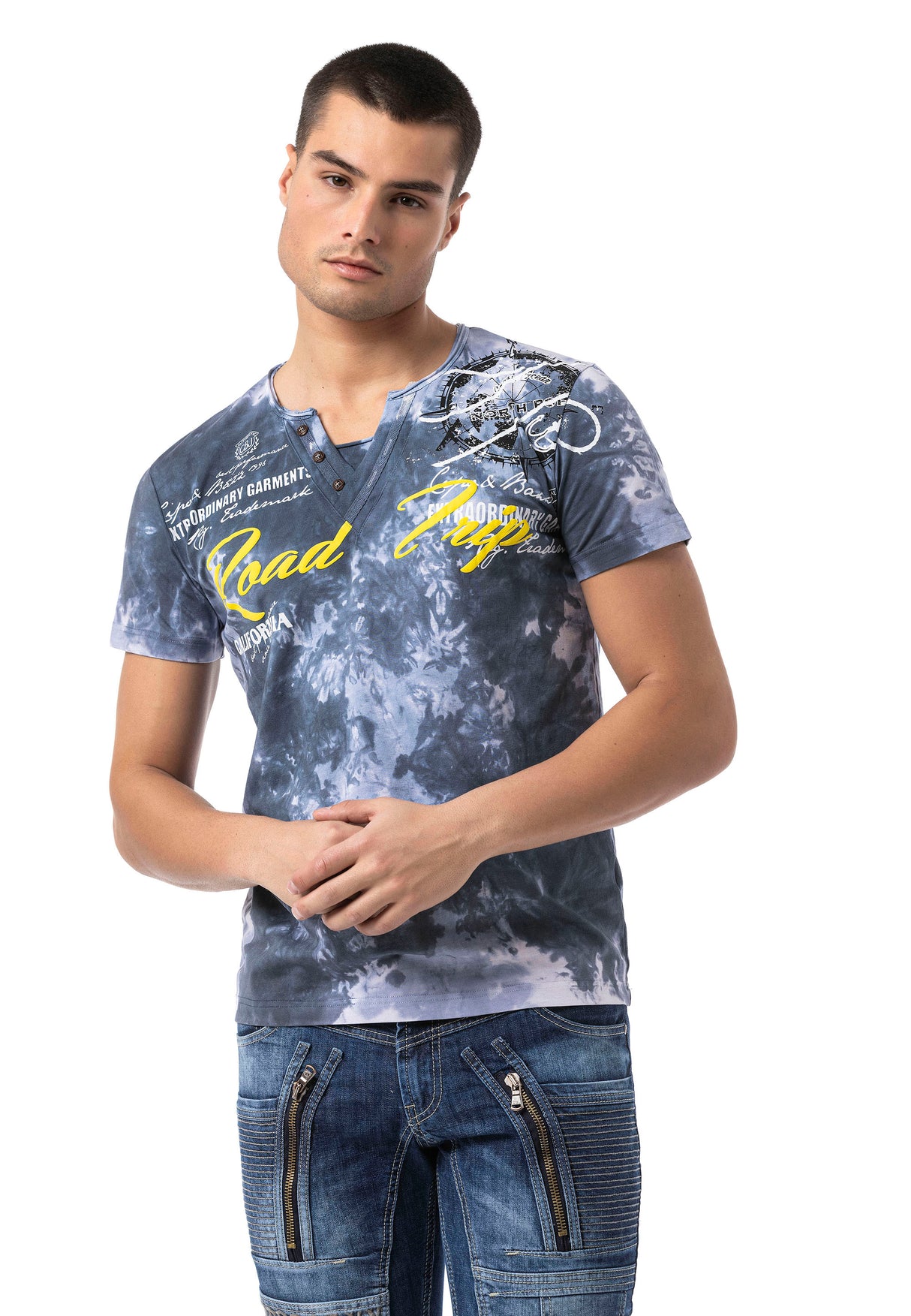 CT804 t-shirt męski z nadrukiem