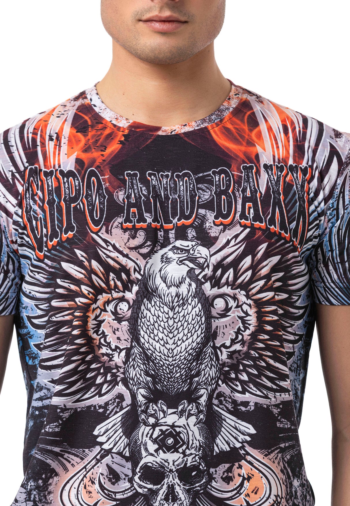 CT818 t-shirt męski z nadrukiem