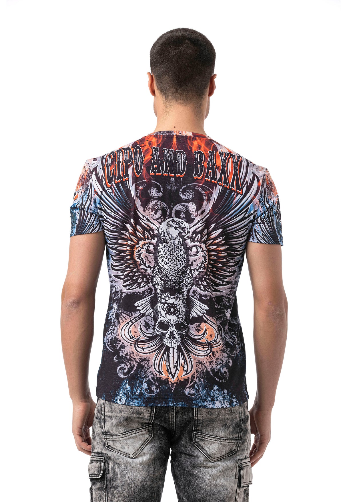 CT818 t-shirt męski z nadrukiem