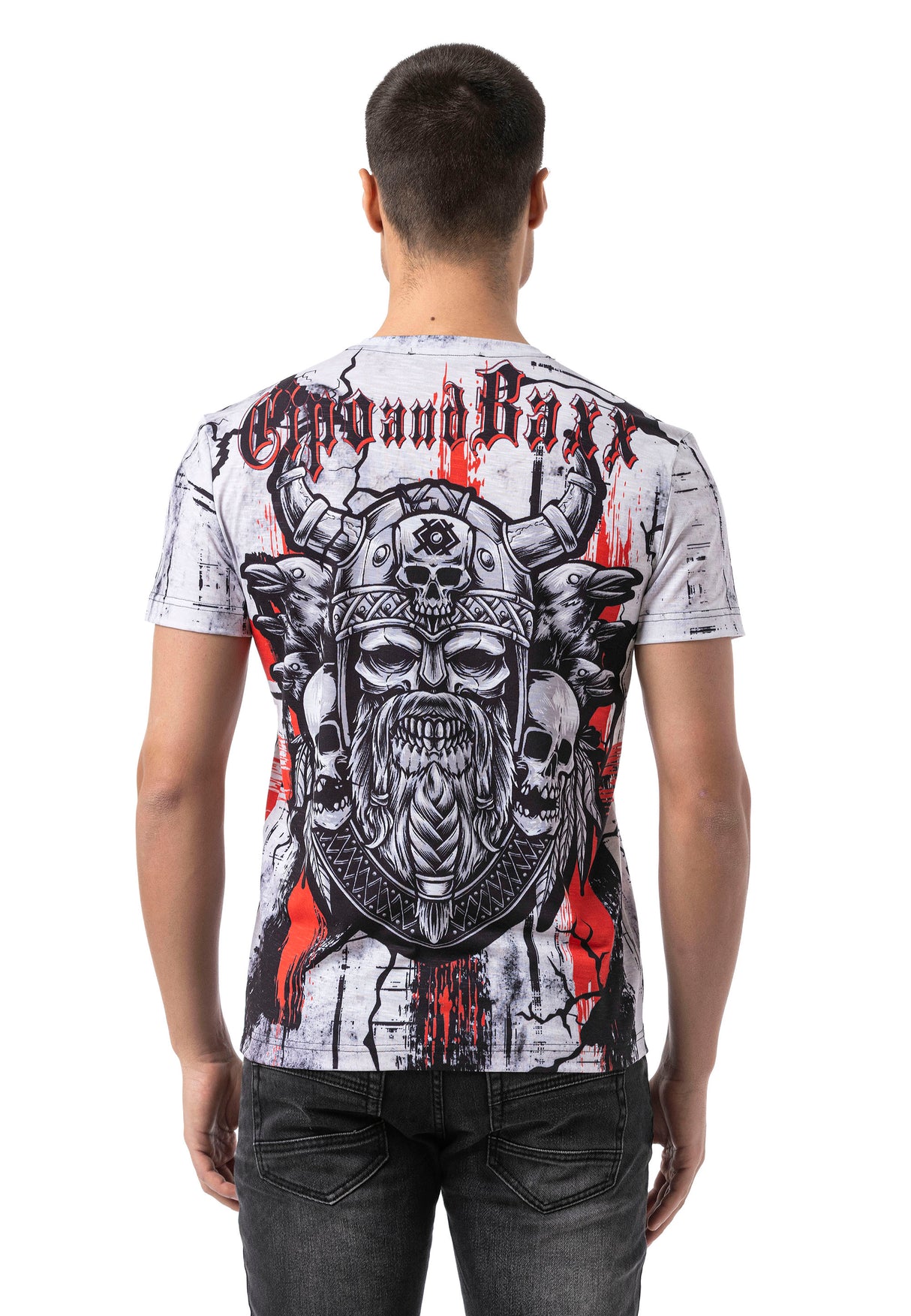 CT819 t-shirt męski z nadrukiem