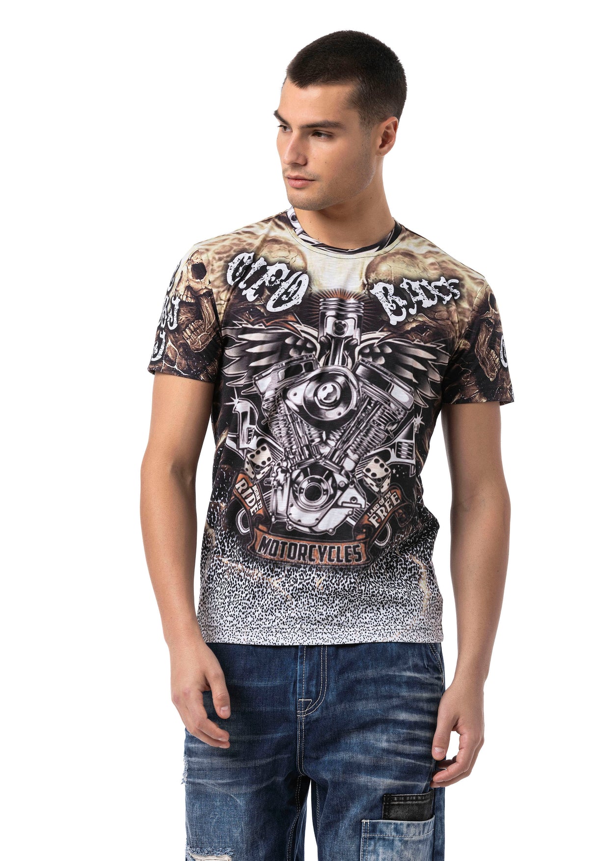 CT820 t-shirt męski z nadrukiem