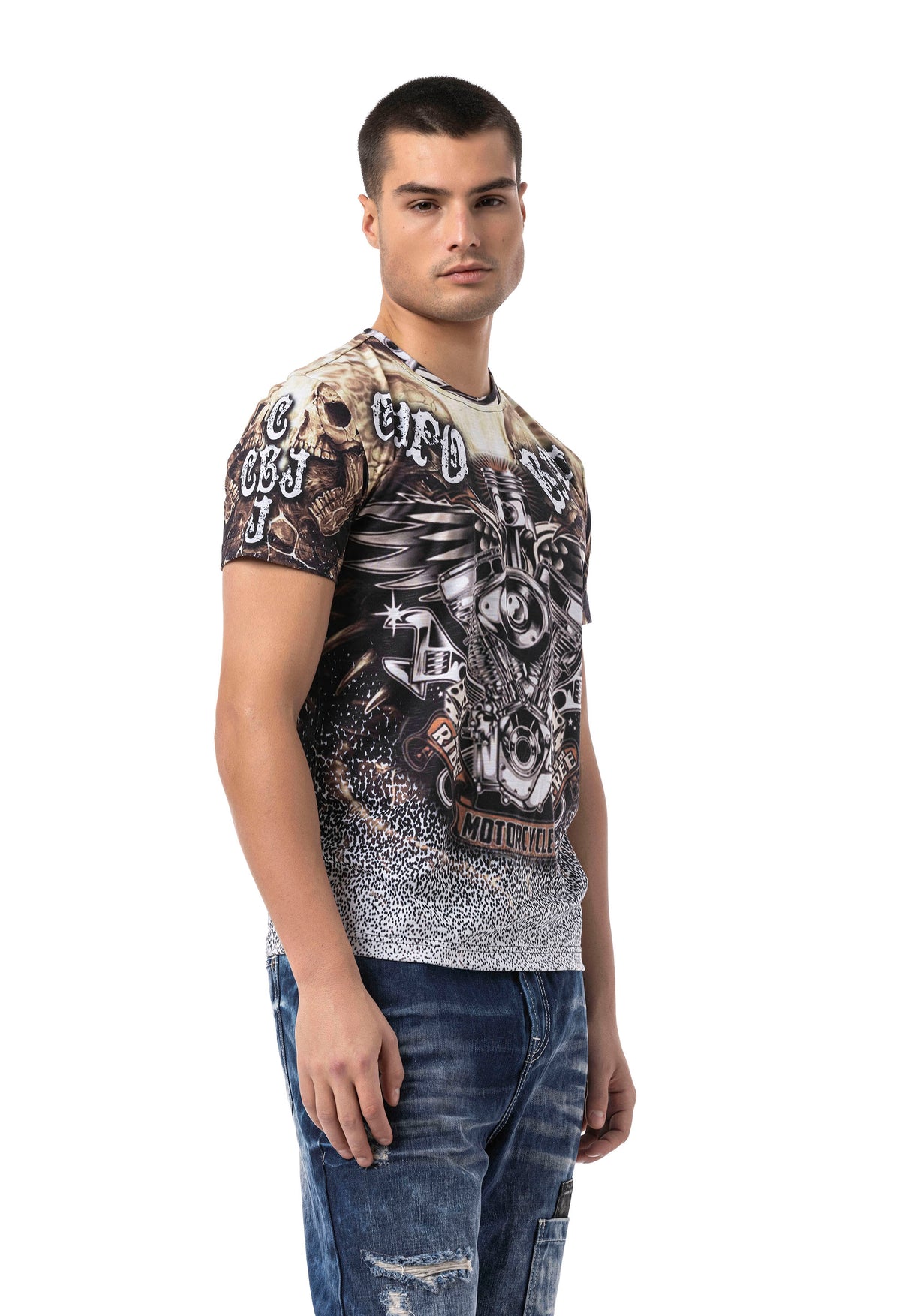 CT820 t-shirt męski z nadrukiem