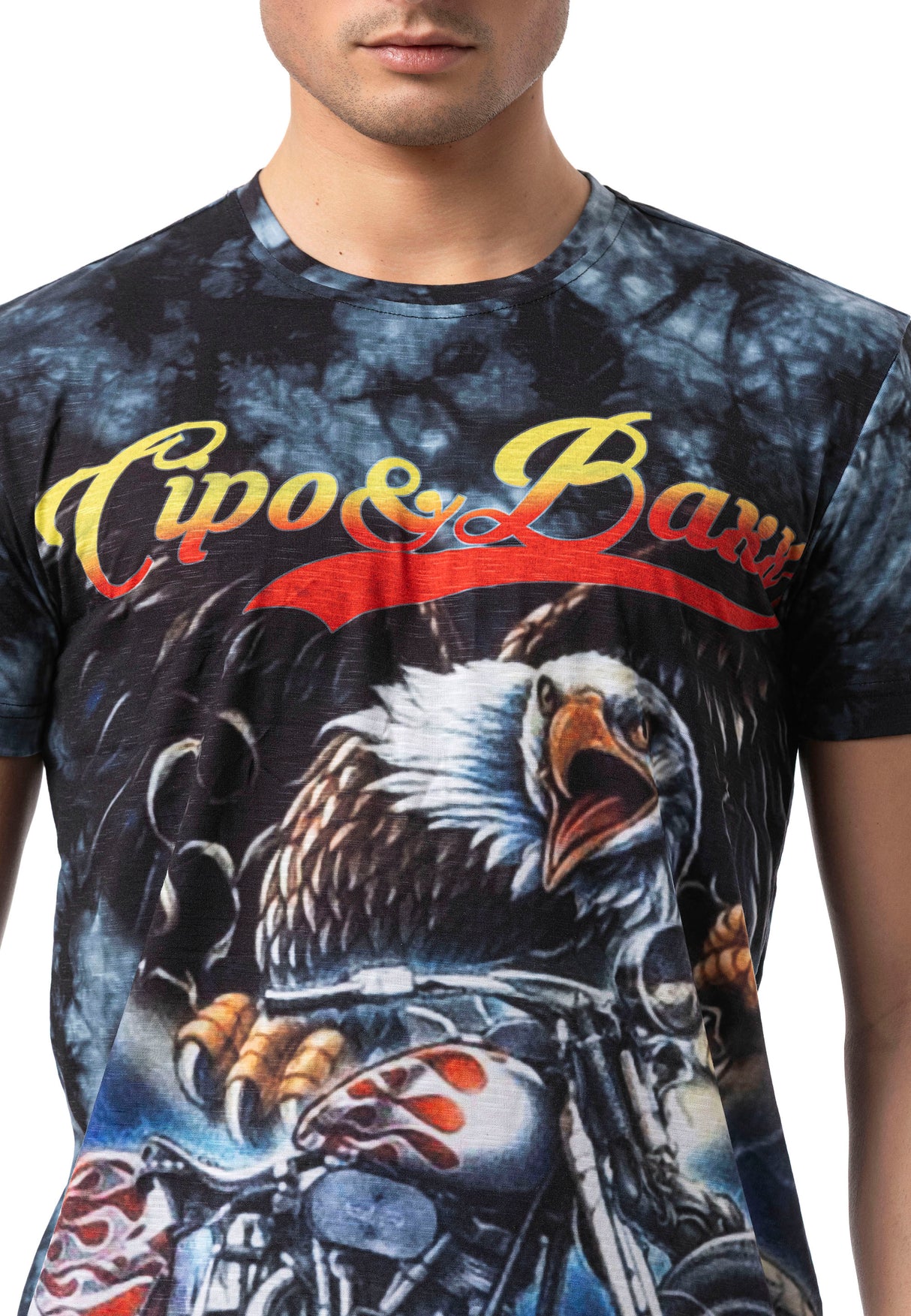 CT821- T-shirt pour homme à col rond | Coupe classique | Impression digitale