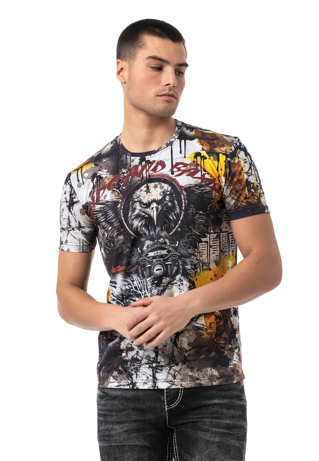 CT822 T-shirt estampada para hombre
