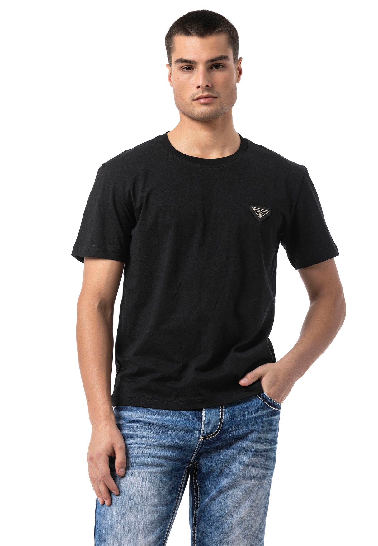 CT823 t-shirt męski z nadrukiem