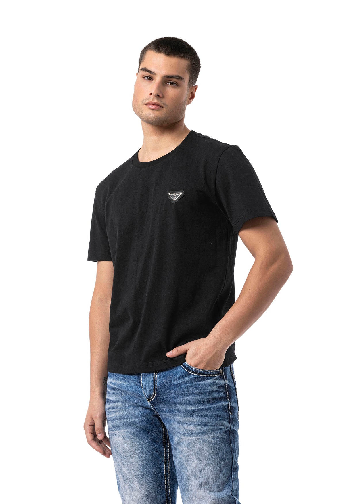CT823 t-shirt męski z nadrukiem