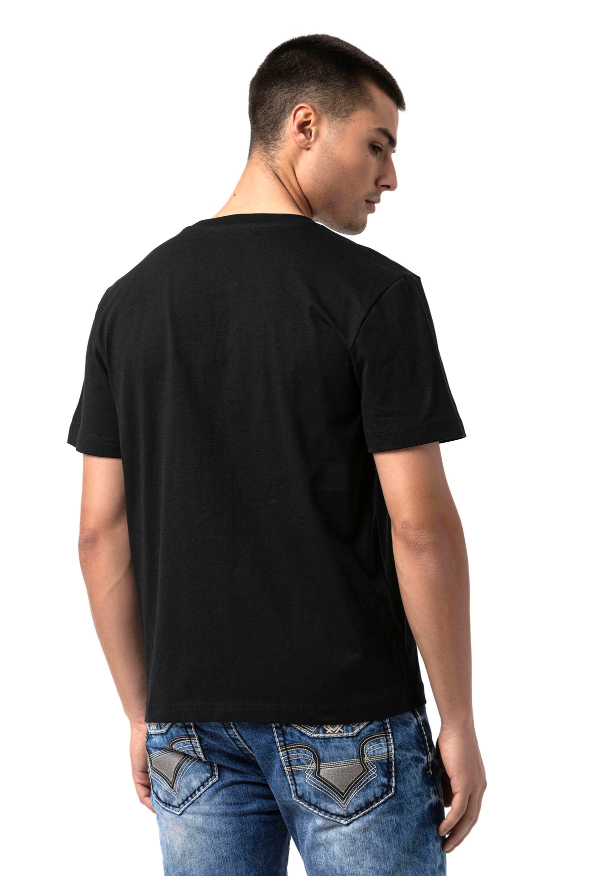 CT823 t-shirt męski z nadrukiem