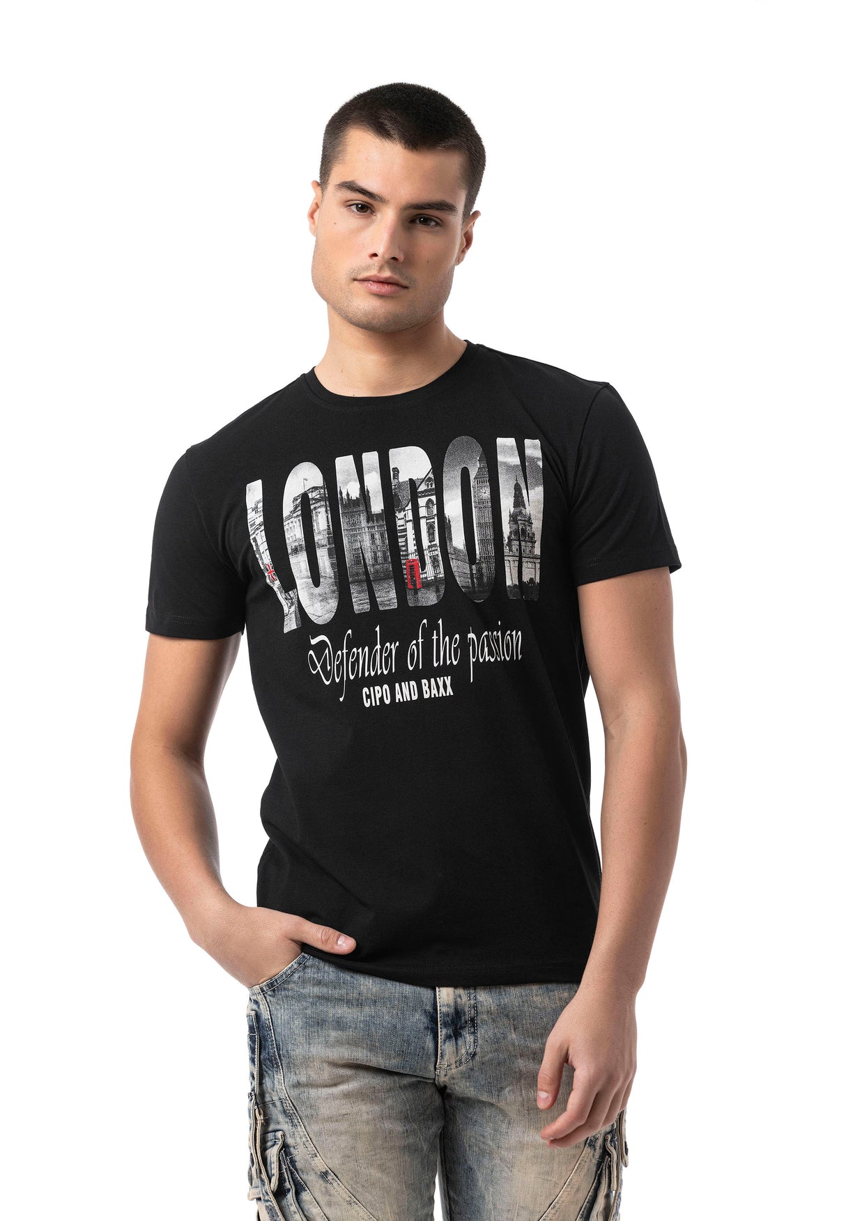 CT826 t-shirt męski LONDON