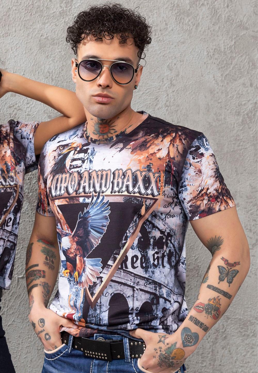 CT780 T-shirt męski z nadrukiem cyfrowym