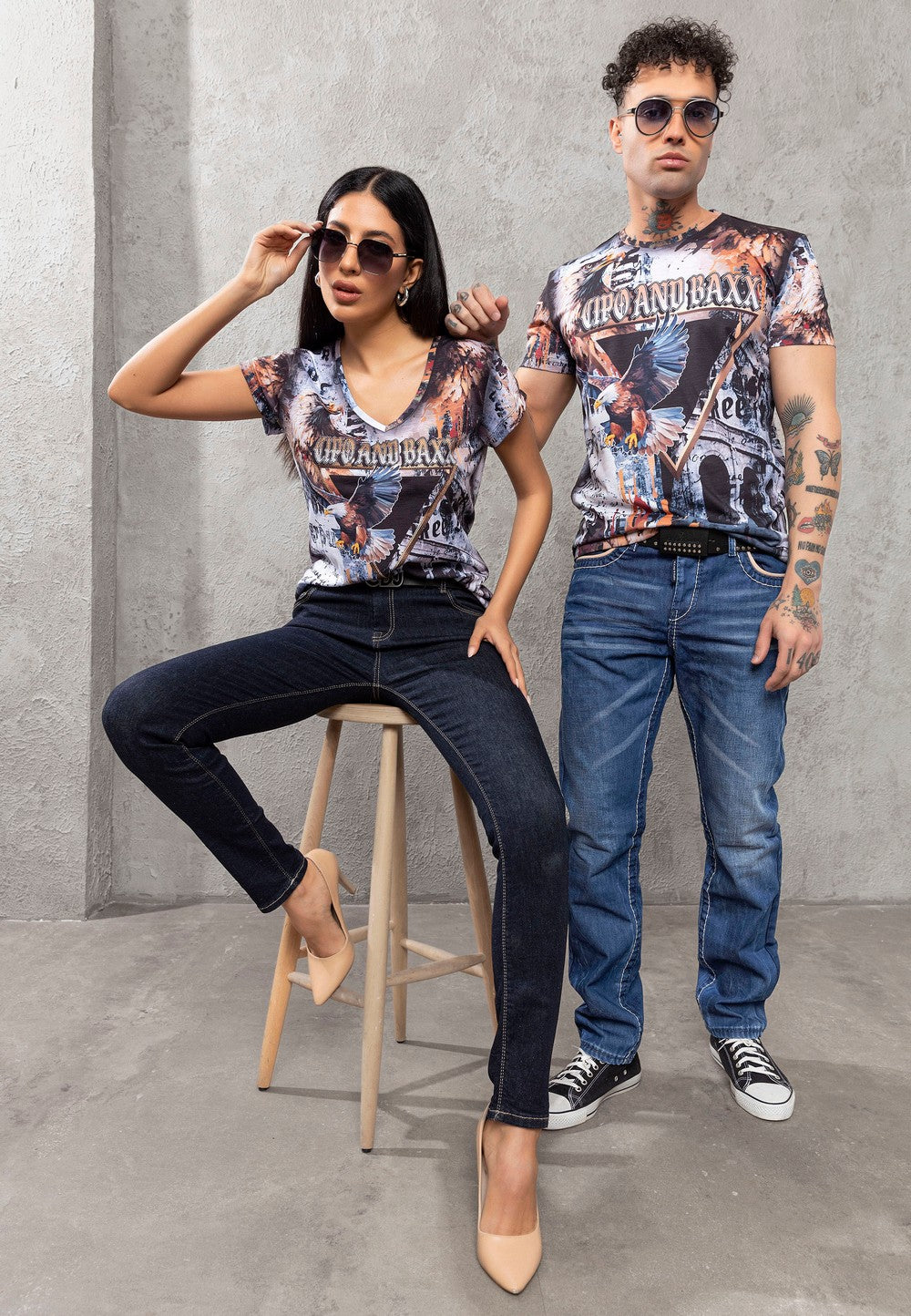 CT780 T-shirt męski z nadrukiem cyfrowym