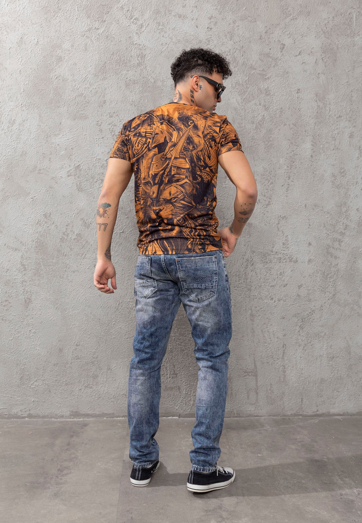 CT781 T-shirt męski z nadrukiem