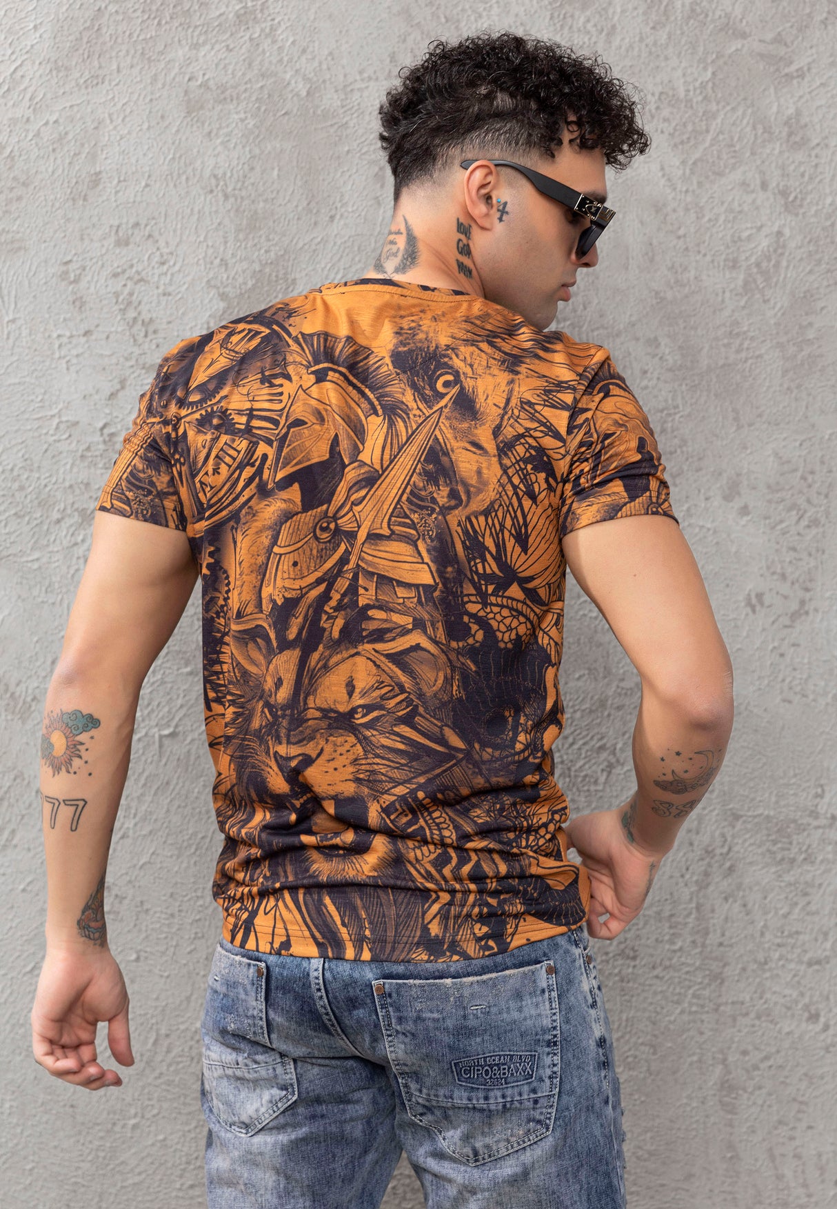 CT781 T-shirt męski z nadrukiem