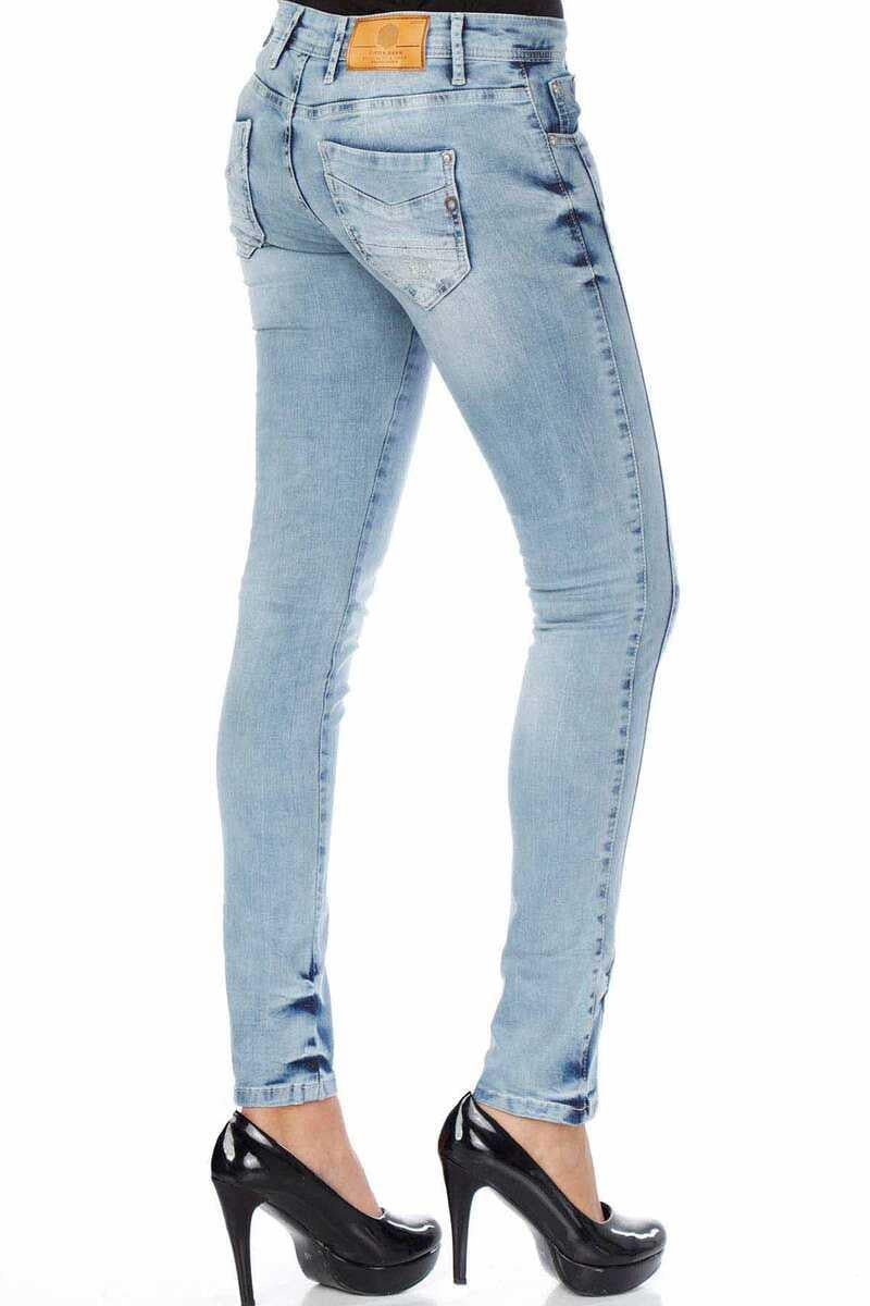 WD226 jeansy damskie slim fit