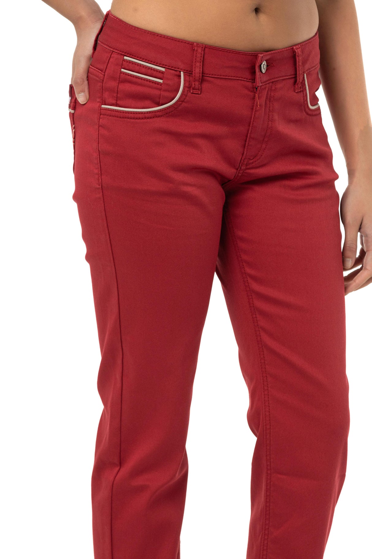 WD256B Pantalon pour femmes en look uni