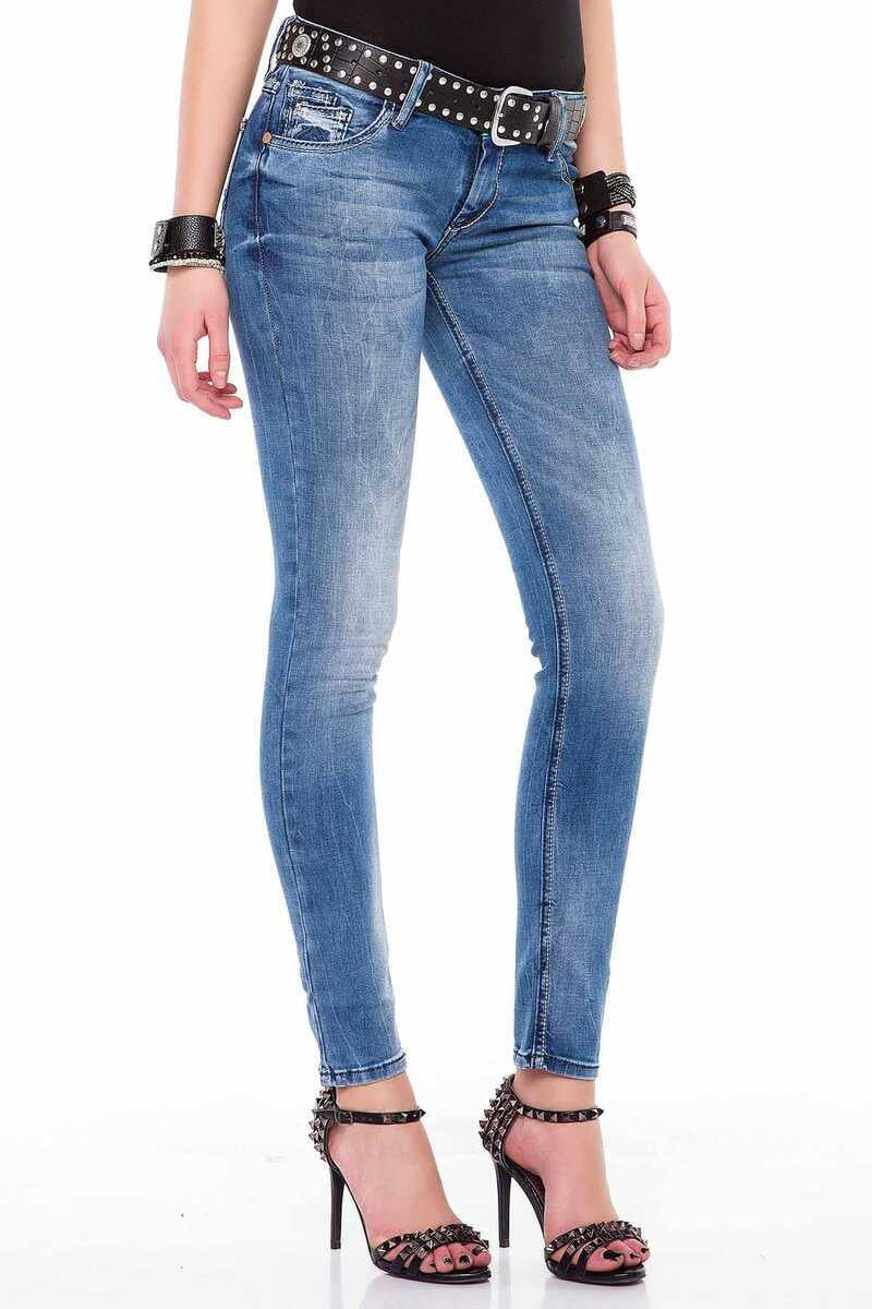 WD344 jeansy damskie slim fit