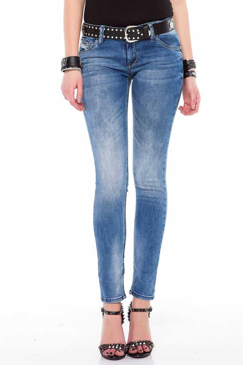WD344 jeansy damskie slim fit