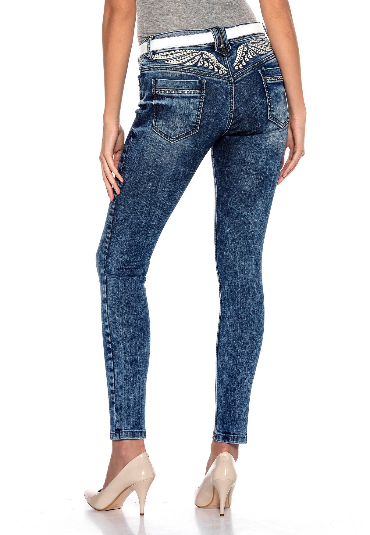 WD403 jeansy damskie