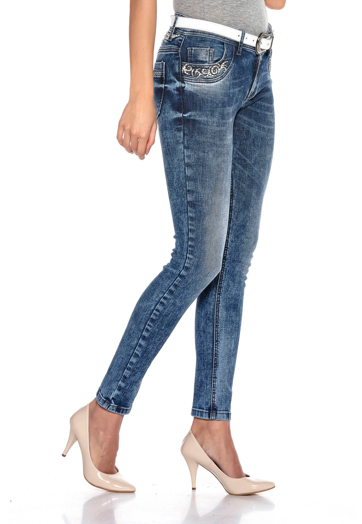 WD403 jeansy damskie