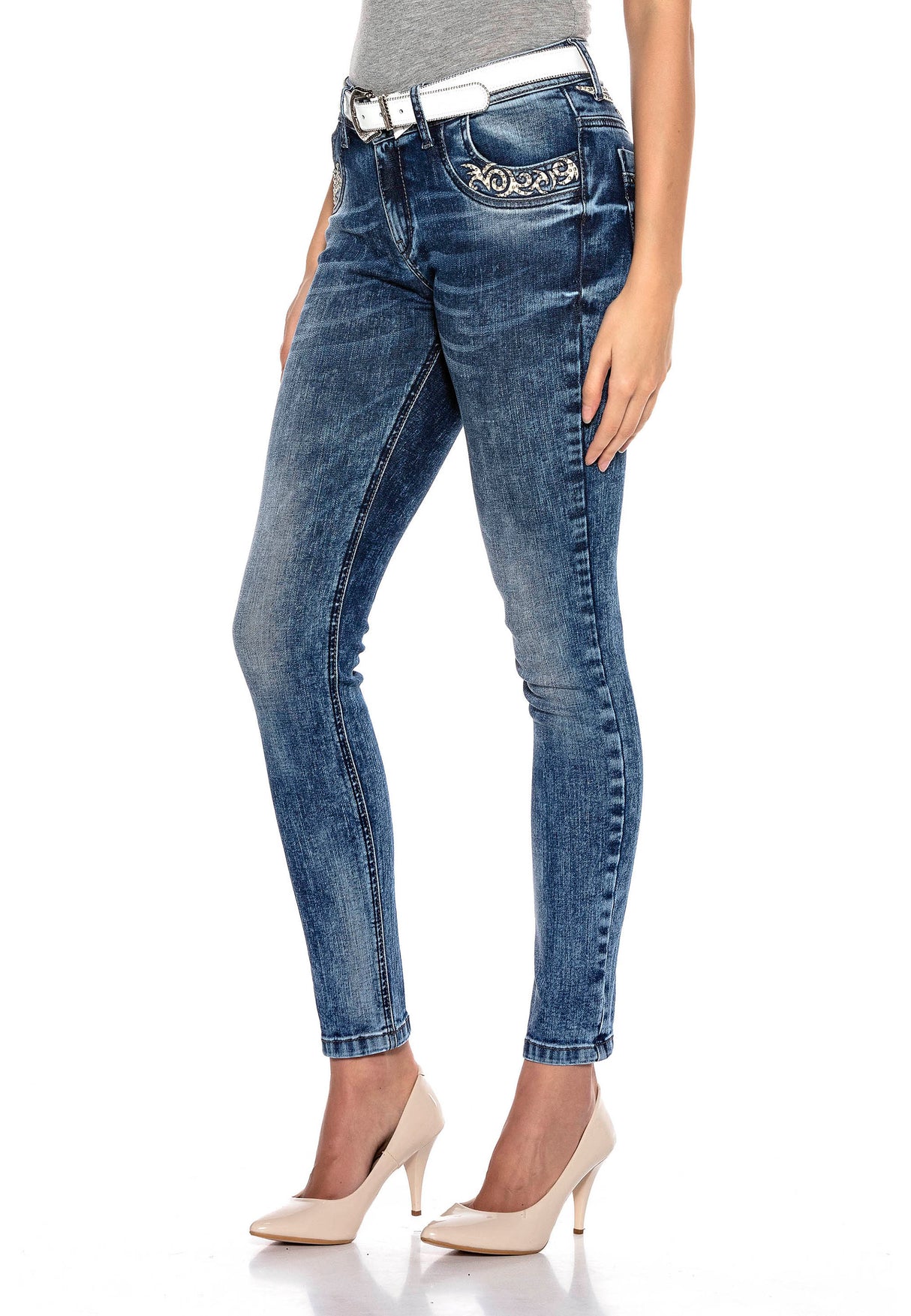 WD403 jeansy damskie