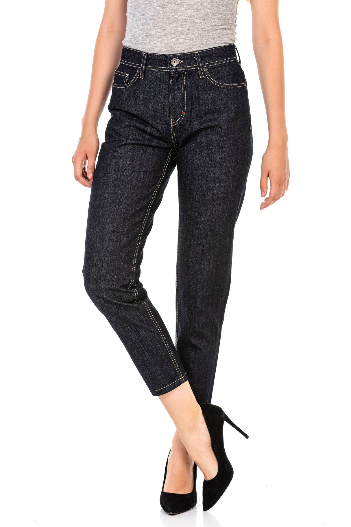 WD450 Dames 7/8 Broek met Contrastkleurige Naden