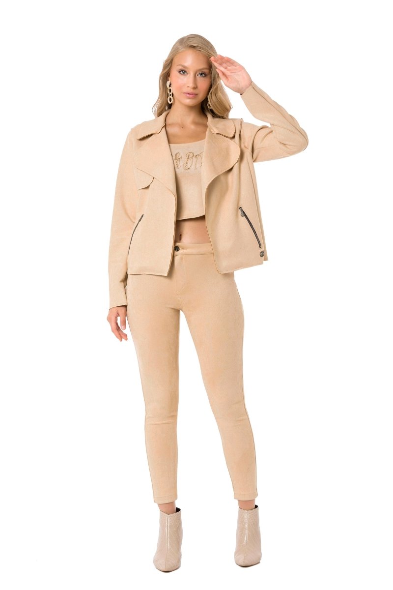 WD486 spodnie damskie slim fit