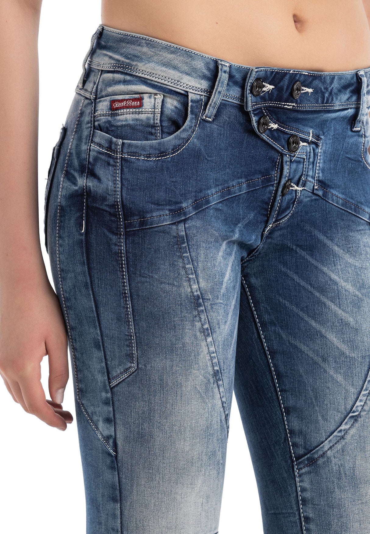 WD502 jeansy damskie proste