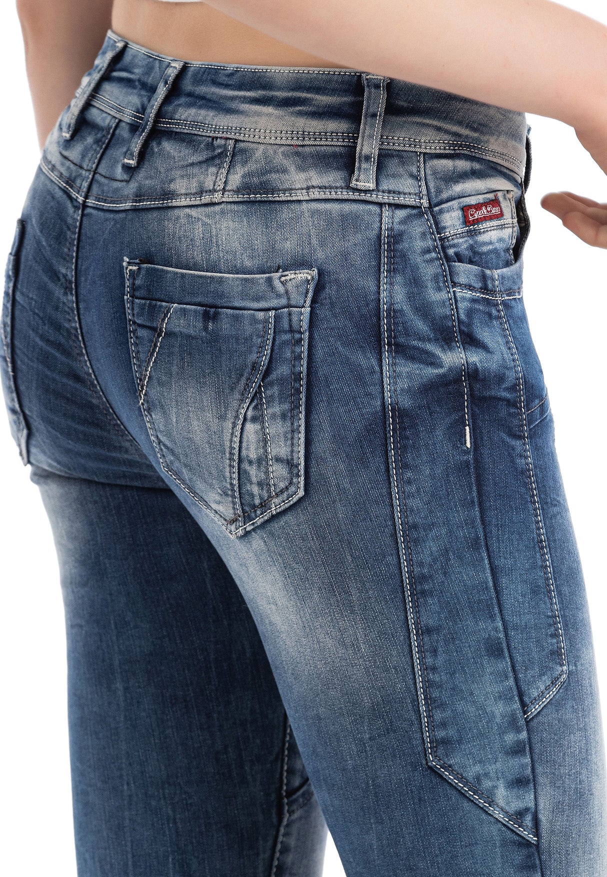 WD502 jeansy damskie proste